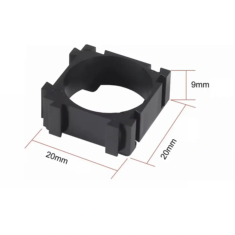 Tehnički dijagram dimenzija modularnog nosača baterija 18650