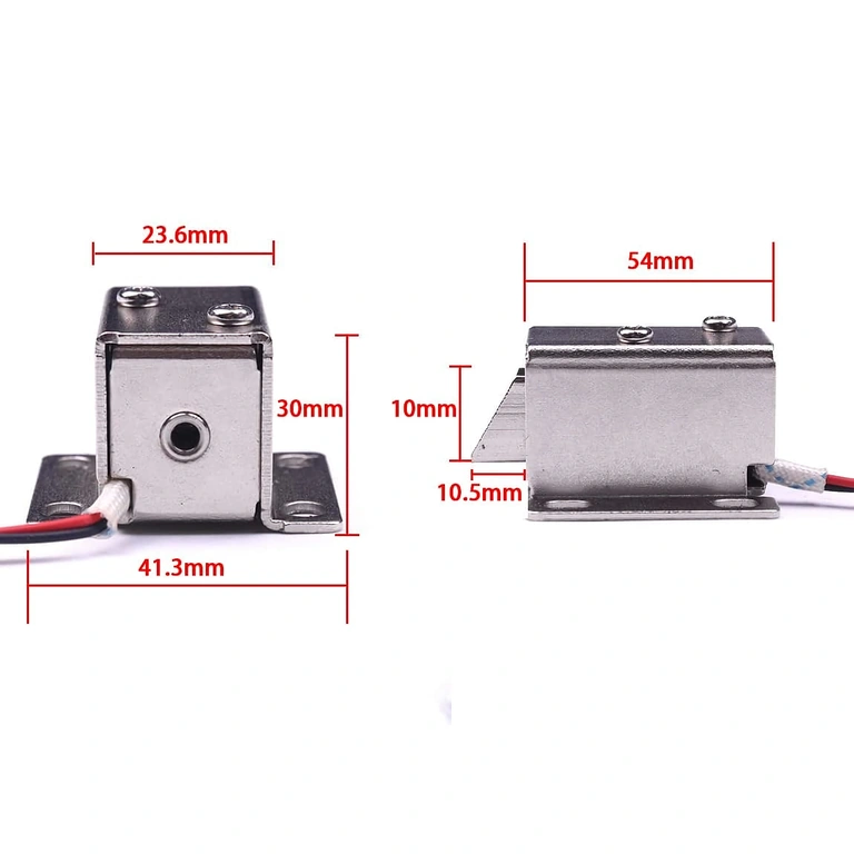 Dimenzije elektromagnetskog zaključavanja 12V prikazane na slici