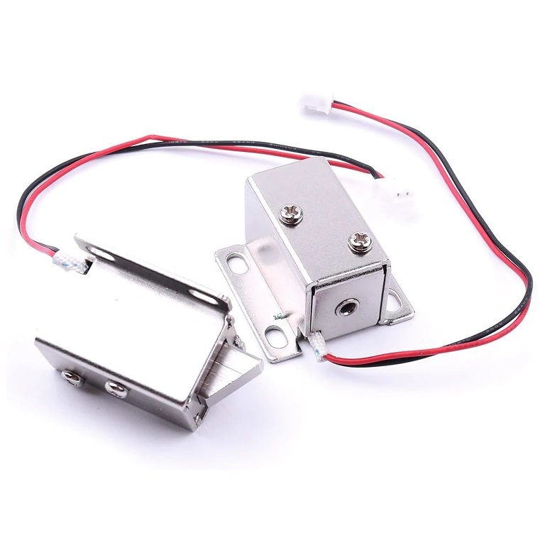 Dva elektromagnetska zaključavanja 12V prikazana sprijeda