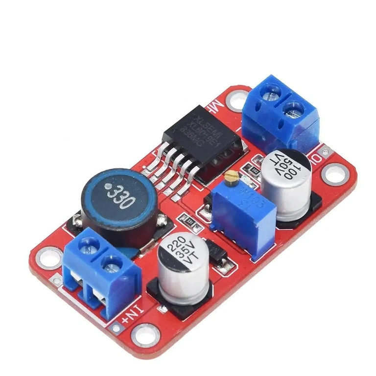 XL6019 DC-DC Boost Converter modul, jasan prednji prikaz za detaljnu procjenu dizajna