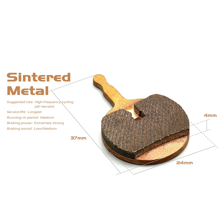 Detaljna slika metalnih kočionih pločica AVID BB5