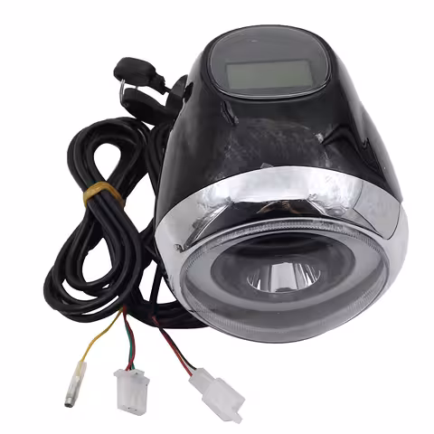 Prednje svjetlo za električni skuter Citycoco Harley 60V s LCD zaslonom, LED svjetlom i električnim kontaktom