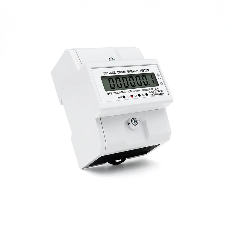 Bočni prikaz trofaznog digitalnog mjerača montiranog u panel