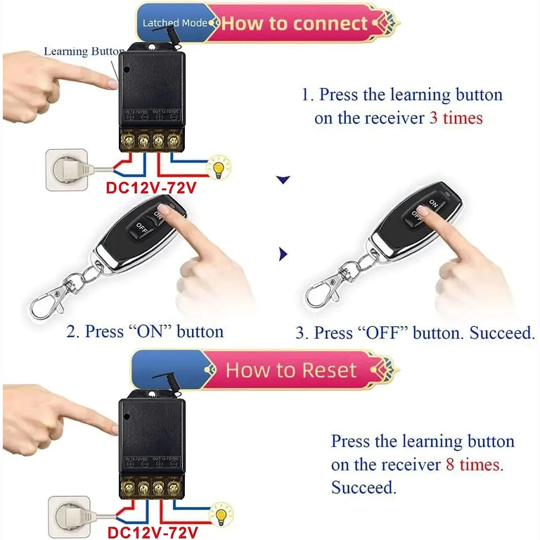 RF modul 433MHz, relej s daljinskim upravljačem za preciznu i sigurnu kontrolu