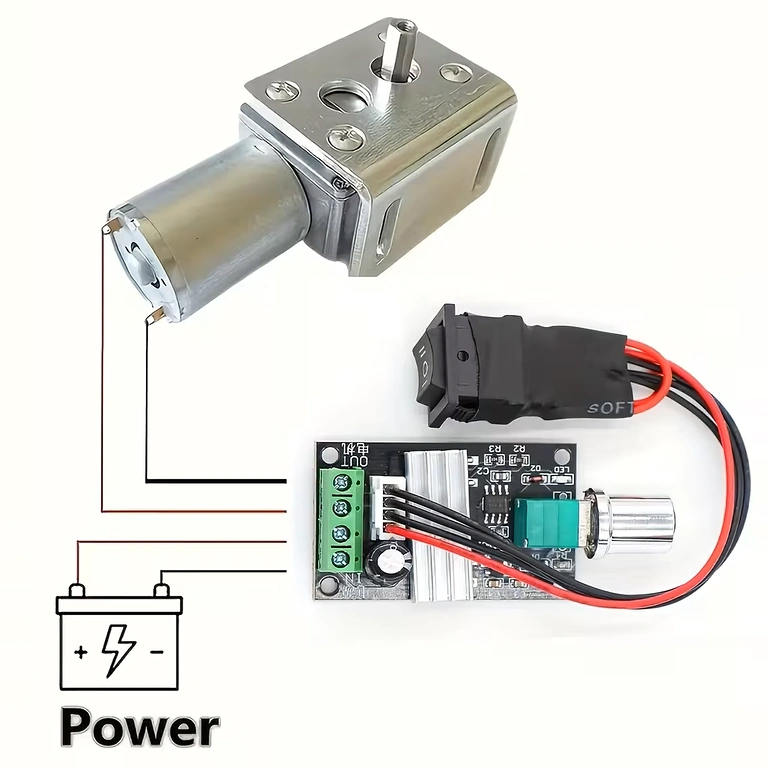 Povezivanje PWM kontrolera za DC motore