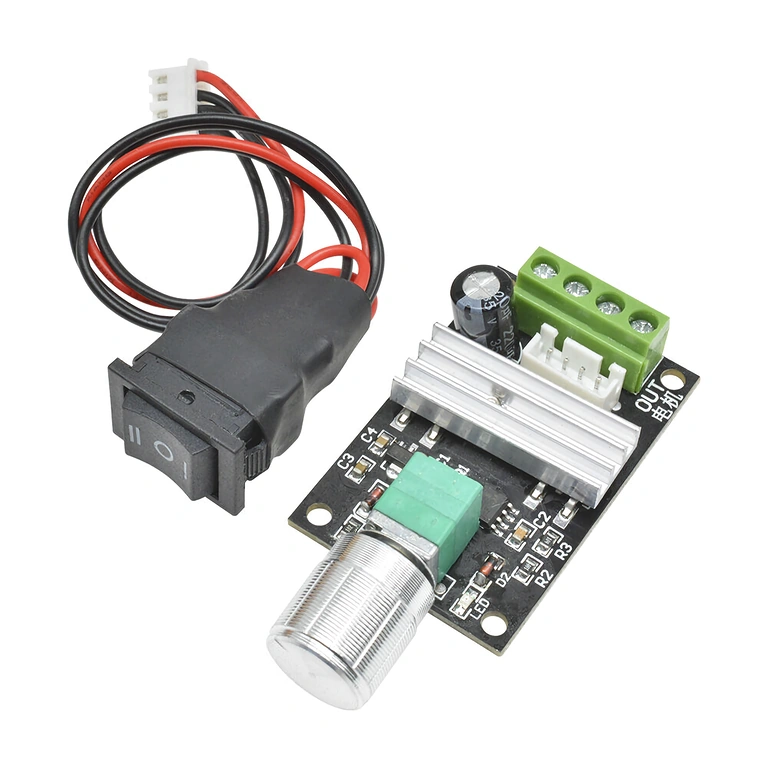 DC motor controller 6–24V 3A PWM – prednji prikaz