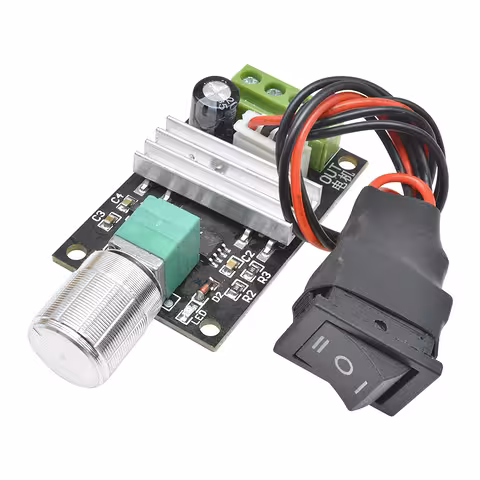 DC motor controller 6V 12V 24V 3A – PWM regulator s tipkom za promjenu smjera, regulator napona