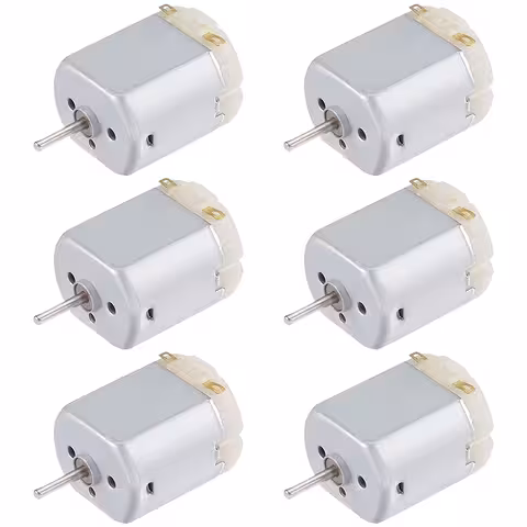 Set od 6 kom: DC motor Mini 130 3V-6V za robote, ventilatore i DIY projekte
