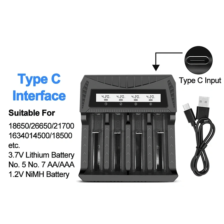 Punjač kompatibilan s više vrsta baterija