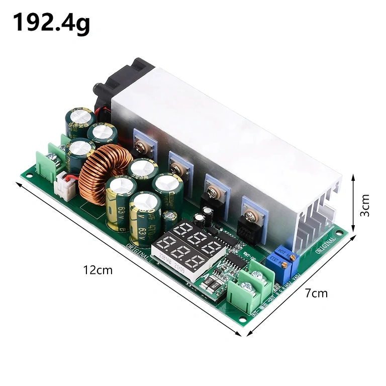 Detalj digitalnog zaslona DC12-80V 20A Buck modula