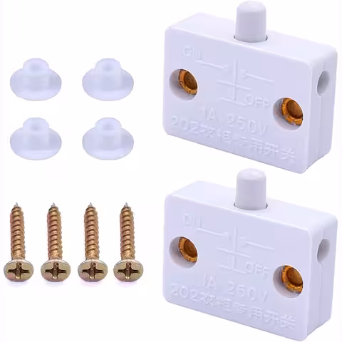 Set od 2 kom: LED prekidač vrata za ormar – ugrađeni prekidač s automatskim senzorom