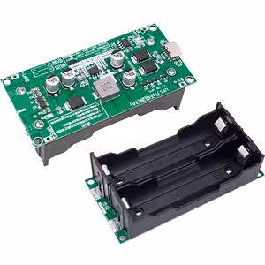 Mini UPS modul 5V/12V, prednji prikaz, pokazuje Type-C port i LED indikator