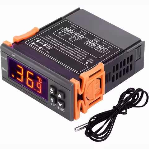 Digitalni regulator temperature 220V/230V – elektronički termostat STC1000 s NTC senzorom i dvostrukim relejem