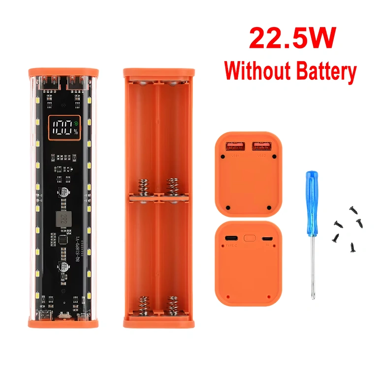 Kućište power banka 18650 s USB i Type-C portovima