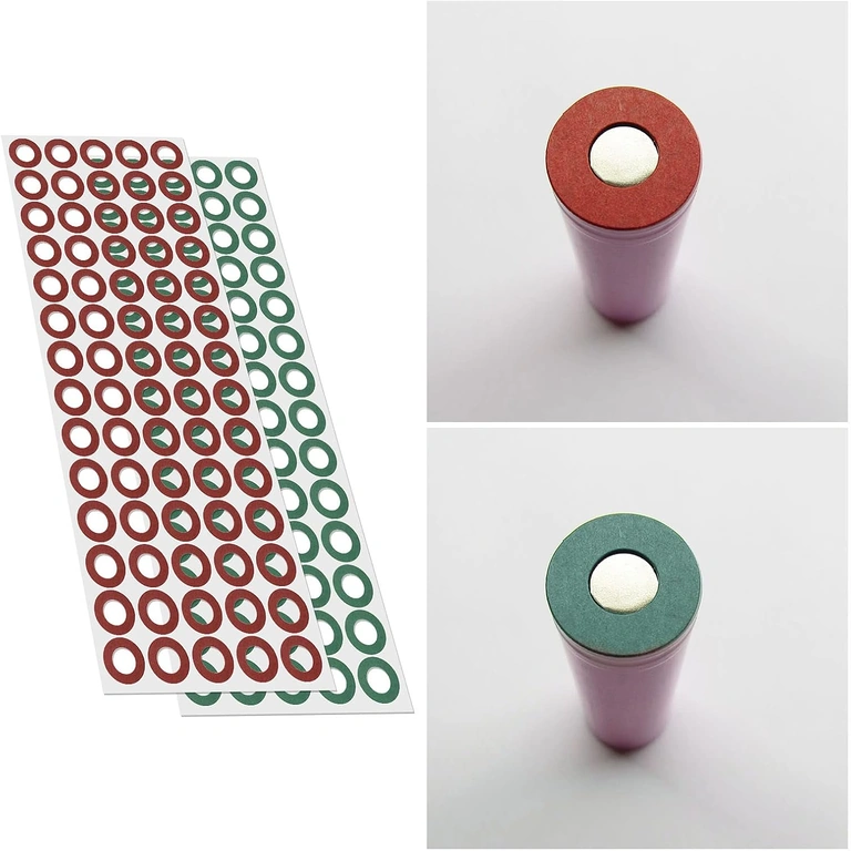 Krupni plan izolacijskog papira za 18650 baterije