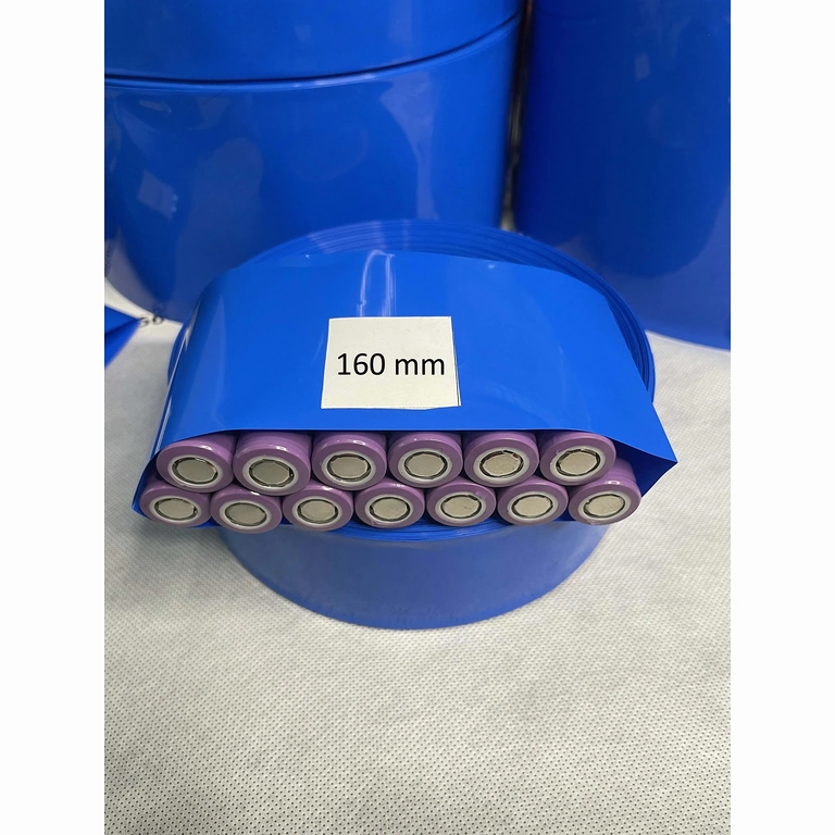 Plavi termoskrućivi omotač 160 mm za pakete 18650 baterija