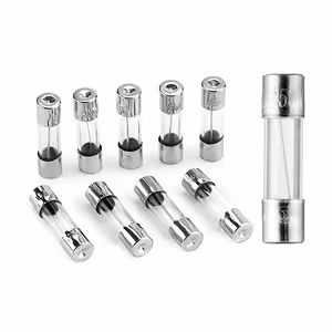 Detalj staklene cijevi osigurača 10A 5x20 mm