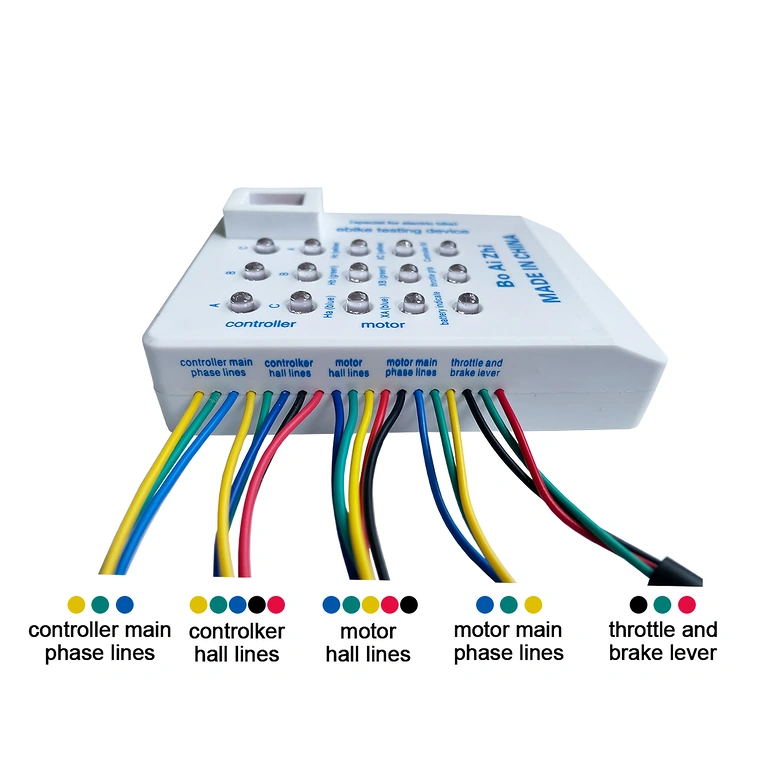 Detalj veza univerzalnog testera za bicikle i električne romobile