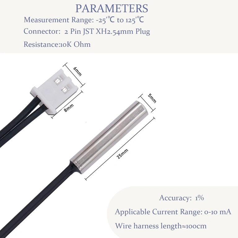 Set od 4 NTC 10K senzora za termičku automatizaciju