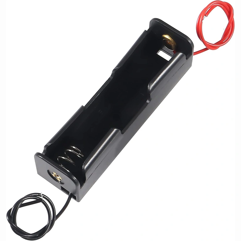 Držač baterije 18650 3.7V s crvenim i crnim žicama